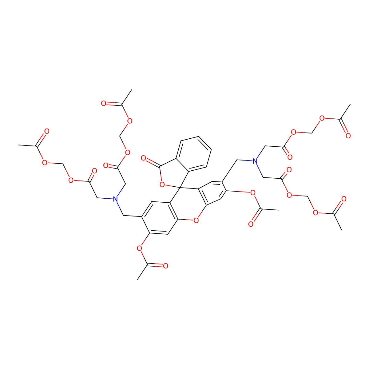calcein AM molecular structure, CAS 148504-34-1