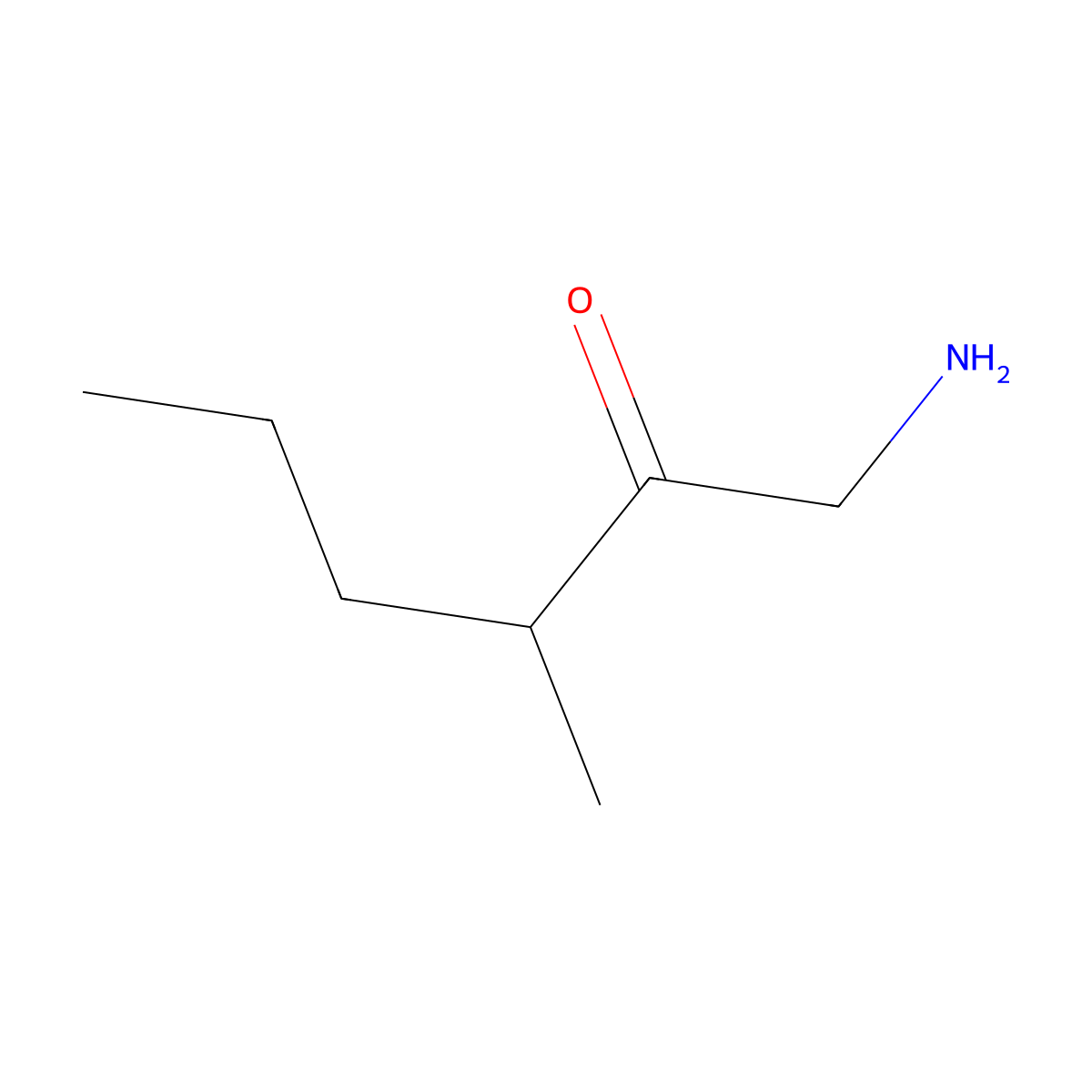 1-Amino-3-methylhexan-2-one molecular structure, CAS 1485082-50-5