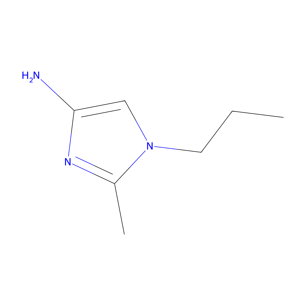 1-(n-Propyl)-2-methylimidazol-4-amine molecular structure, CAS 1485129-51-8