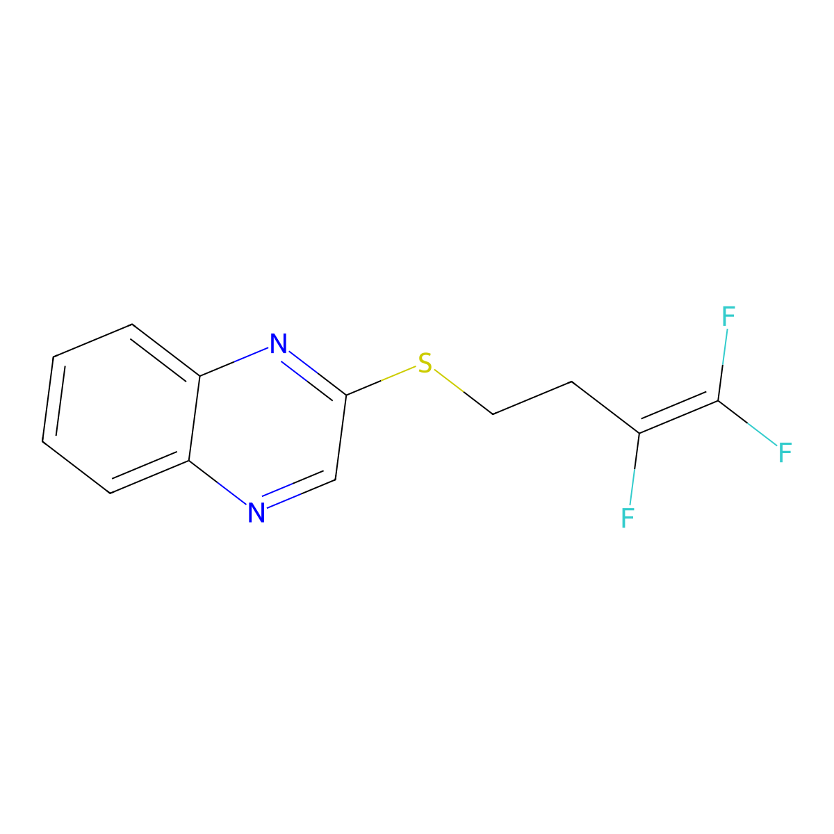 2-[(3,4,4-Trifluoro-3-butenyl)sulfanyl]quinoxaline molecular structure, CAS 148515-90-6