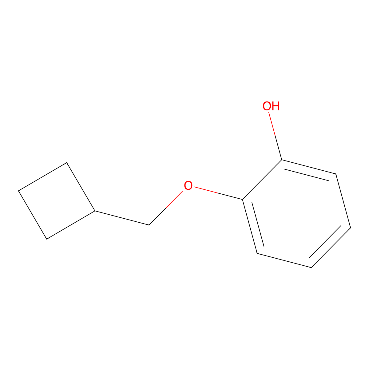 2-(Cyclobutylmethoxy)phenol molecular structure, CAS 1485150-17-1