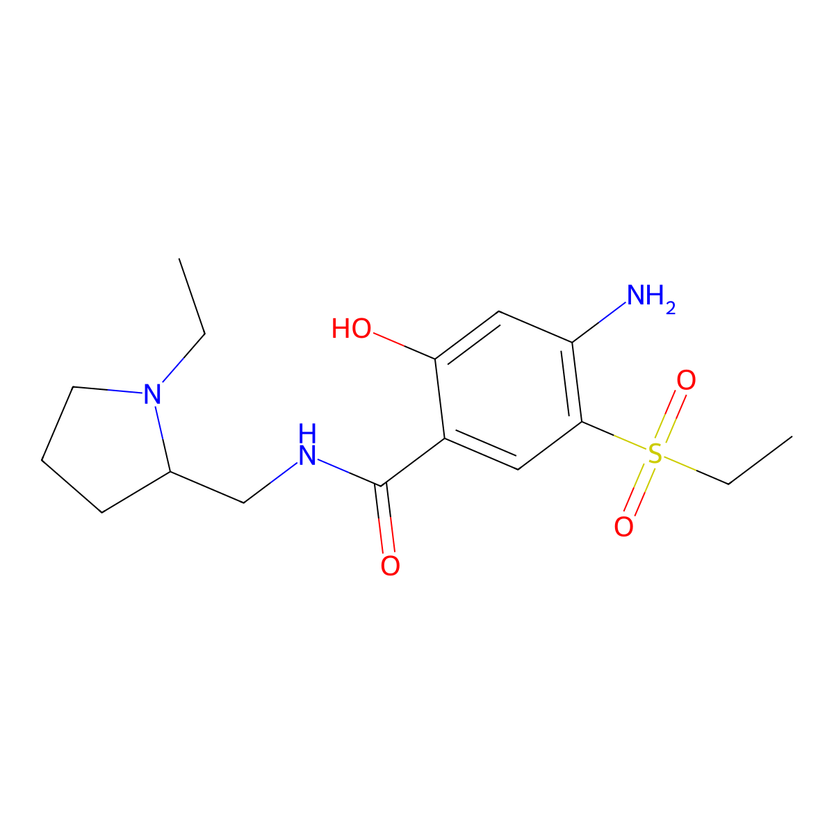 DesMethyl AMisulpride molecular structure, CAS 148516-54-5