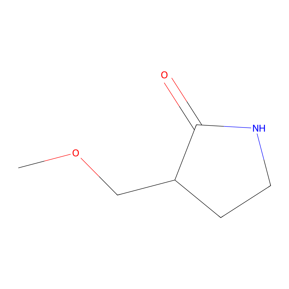 3-(Methoxymethyl)pyrrolidin-2-one molecular structure, CAS 148520-27-8