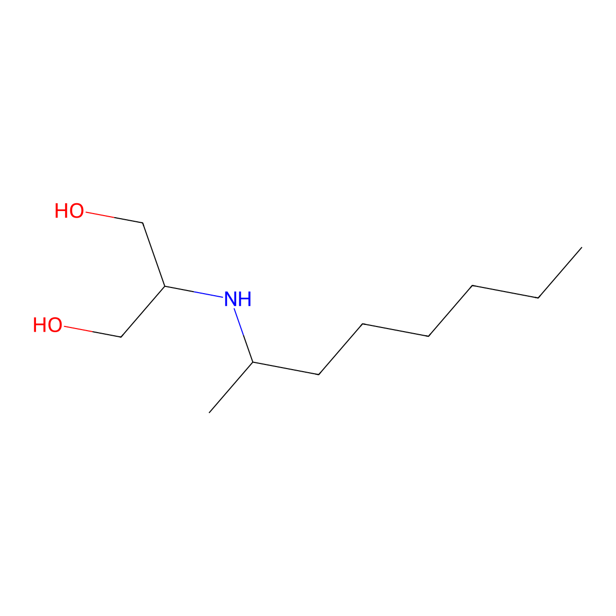 2-[(Octan-2-yl)amino]propane-1,3-diol molecular structure, CAS 1485221-89-3