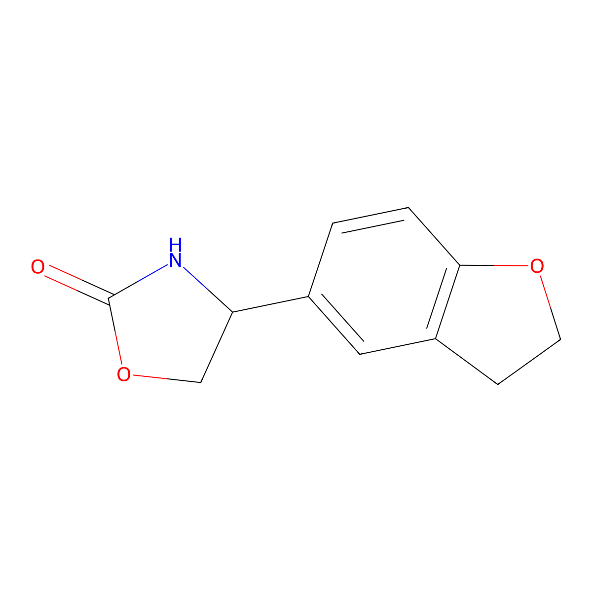 4-(2,3-Dihydrobenzofuran-5-yl)oxazolidin-2-one molecular structure, CAS 1485240-56-9