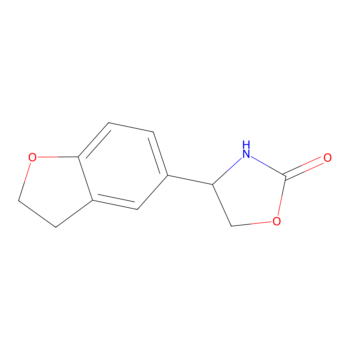 4-(2,3-Dihydrobenzofuran-5-yl)oxazolidin-2-one molecular structure, CAS 1485240-56-9