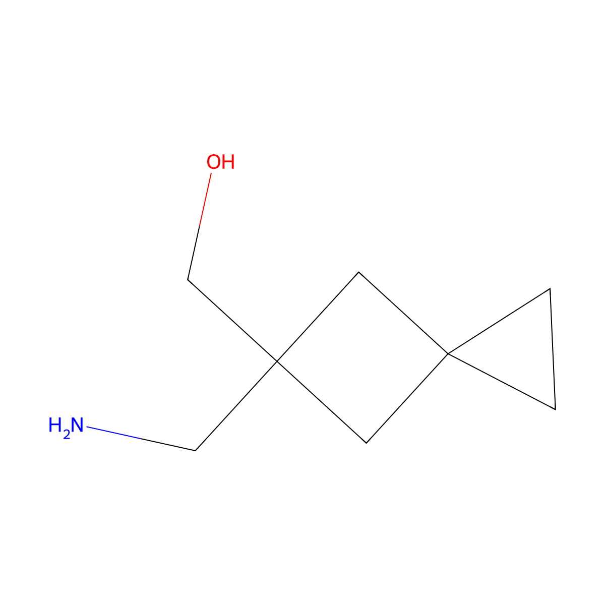 [5-(Aminomethyl)spiro[2.3]hexan-5-yl]methanol molecular structure, CAS 1485249-60-2