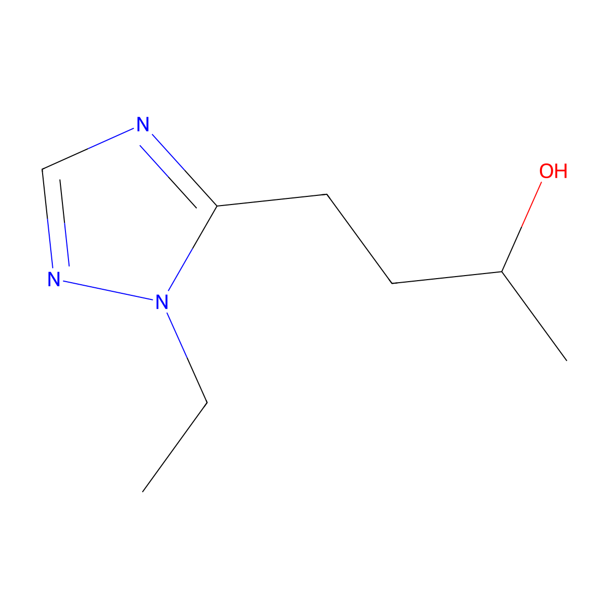 4-(1-Ethyl-1h-1,2,4-triazol-5-yl)butan-2-ol molecular structure, CAS 1485273-32-2