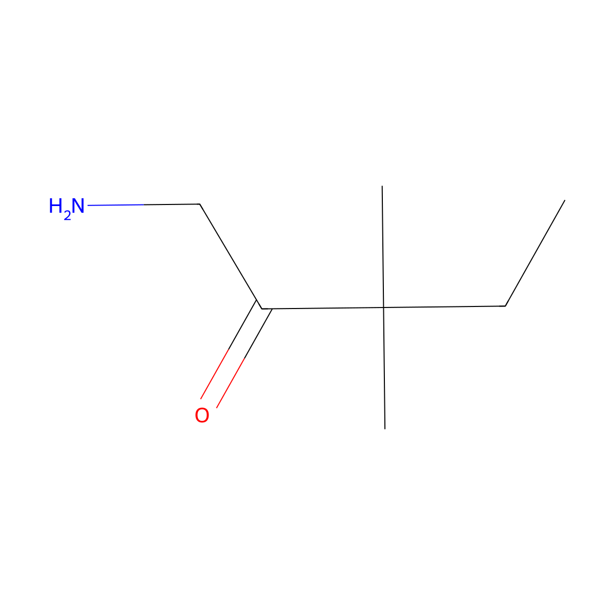 1-Amino-3,3-dimethylpentan-2-one molecular structure, CAS 1485273-34-4