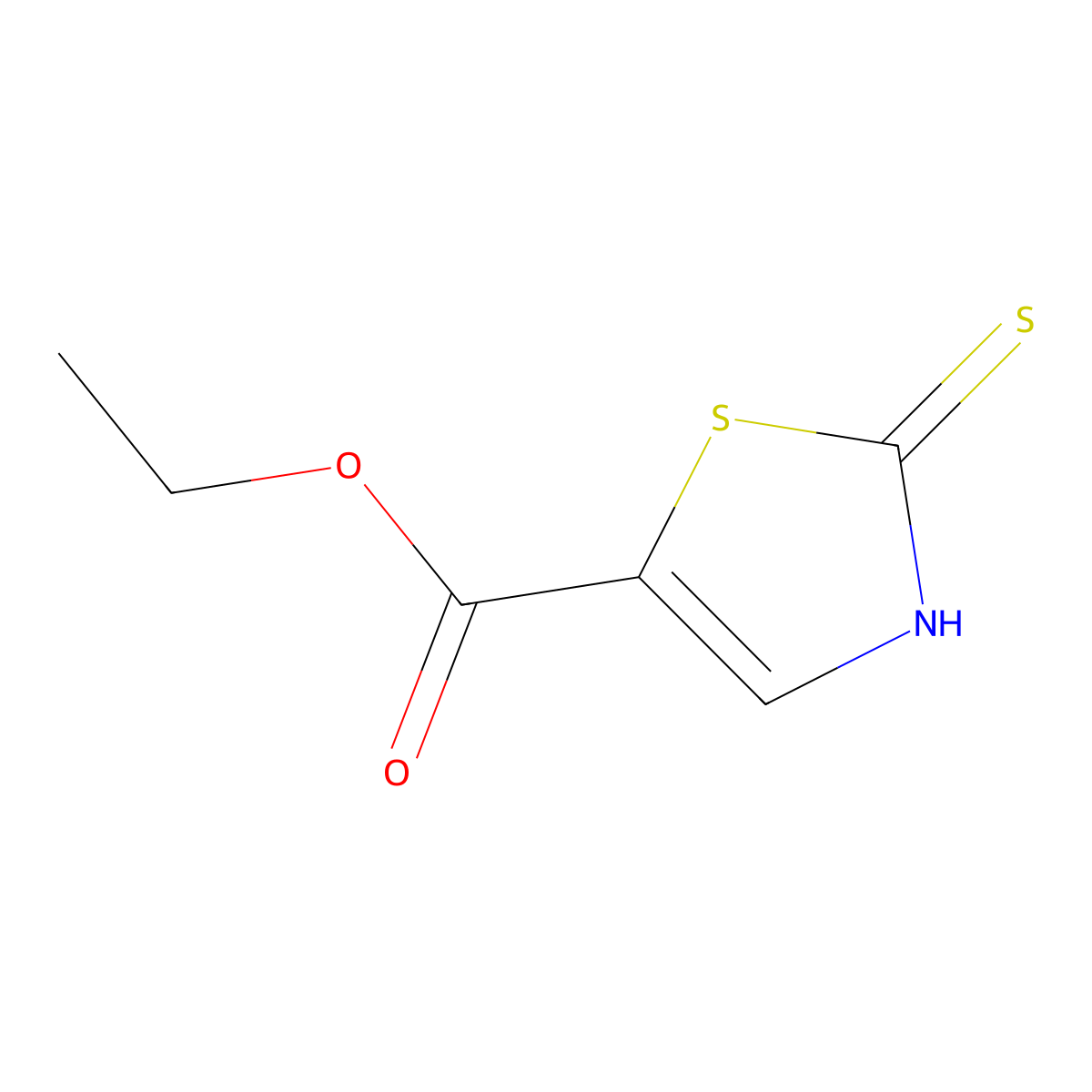 Ethyl 2-mercaptothiazole-5-carboxylate molecular structure, CAS 1485286-94-9