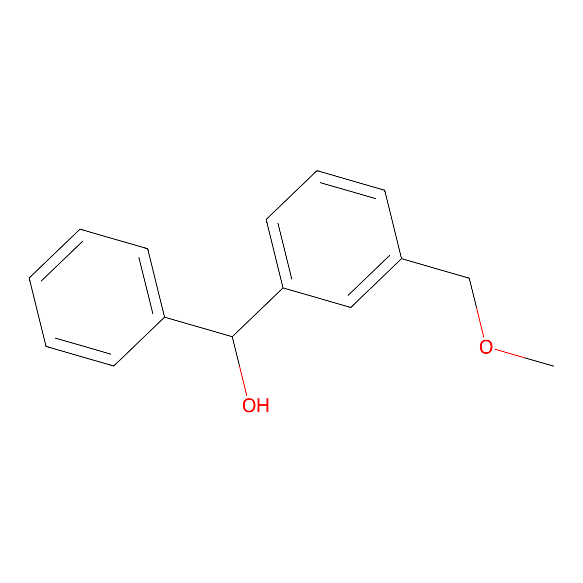 (3-(Methoxymethyl)phenyl)(phenyl)methanol molecular structure, CAS 1485303-94-3