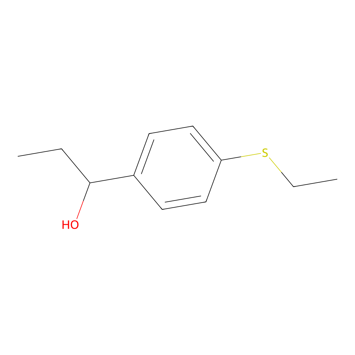 1-[4-(Ethylthio)phenyl]-1-propanol molecular structure, CAS 1485337-69-6
