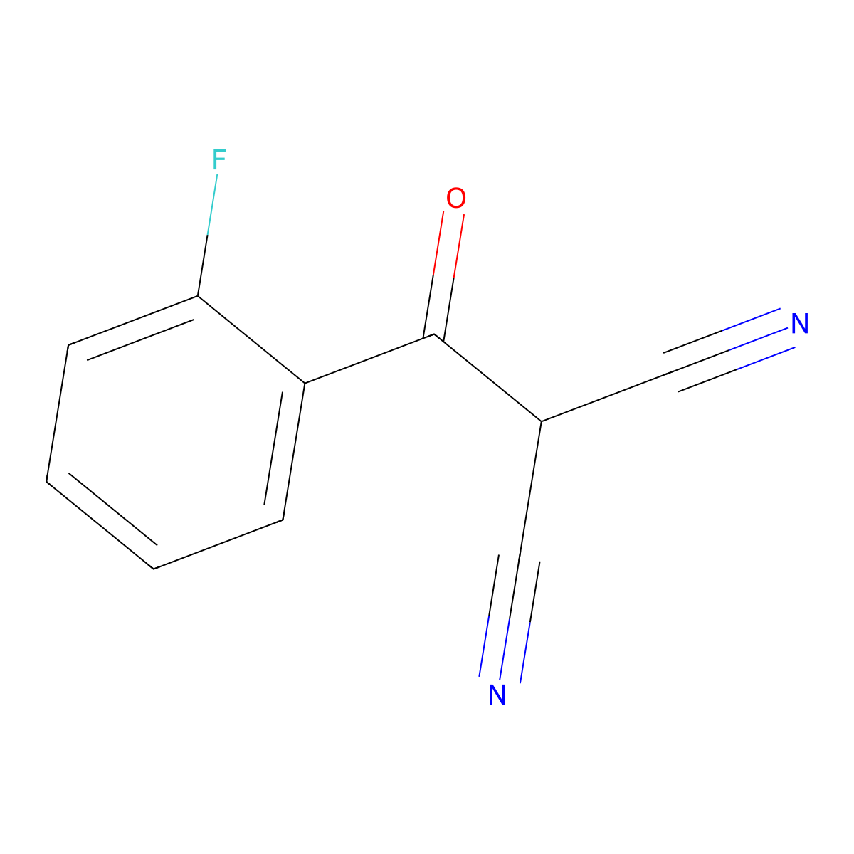 2-(2-Fluorobenzoyl)propanedinitrile molecular structure, CAS 1485339-53-4