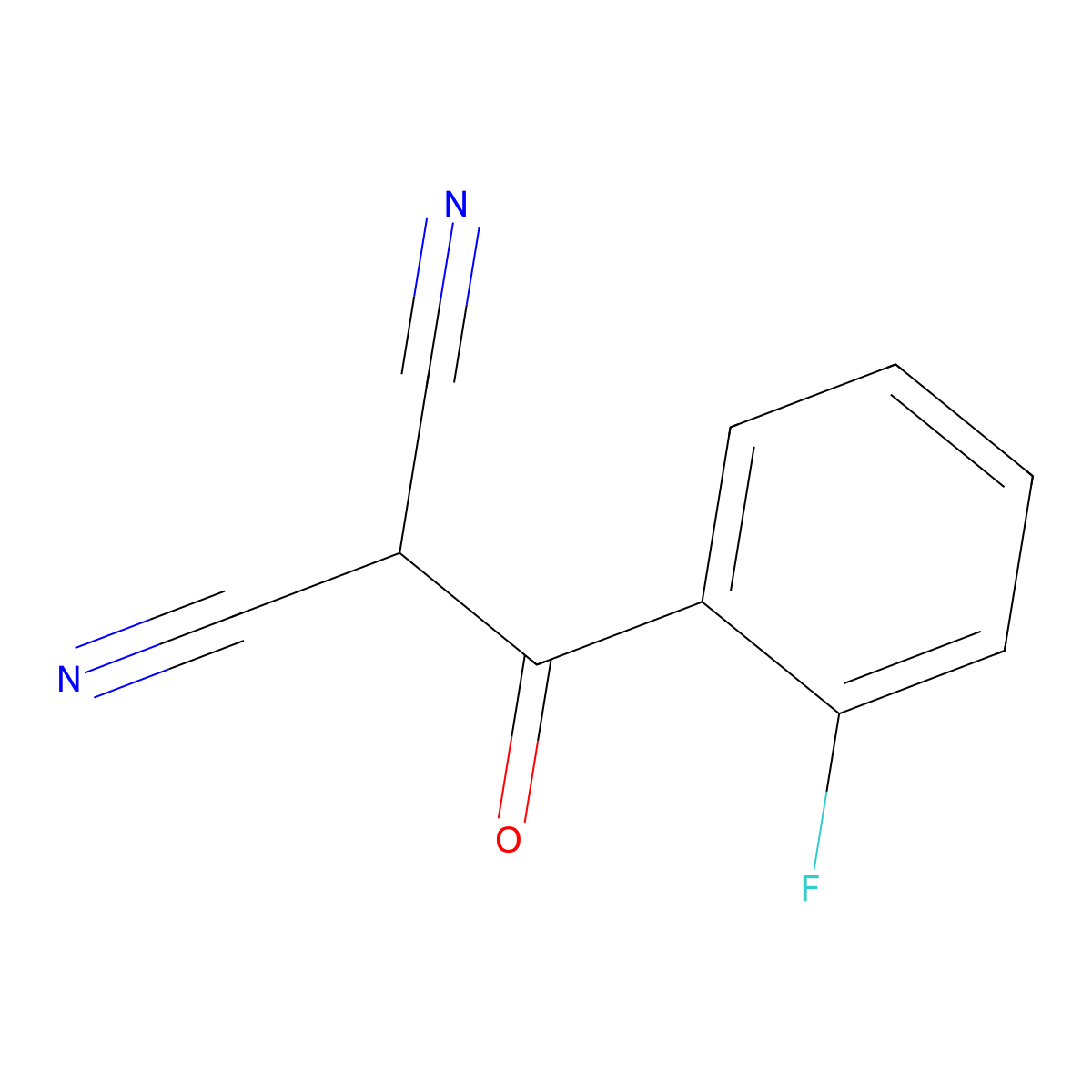2-(2-Fluorobenzoyl)propanedinitrile molecular structure, CAS 1485339-53-4