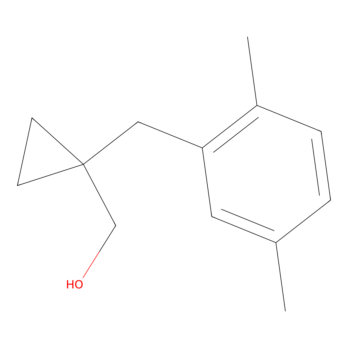 (1-(2,5-Dimethylbenzyl)cyclopropyl)methanol molecular structure, CAS 1485339-57-8