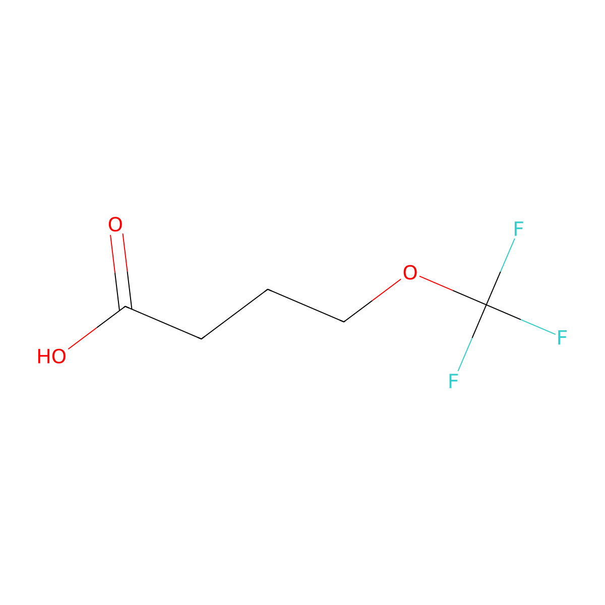 4-(Trifluoromethoxy)butanoic acid molecular structure, CAS 1485347-75-8
