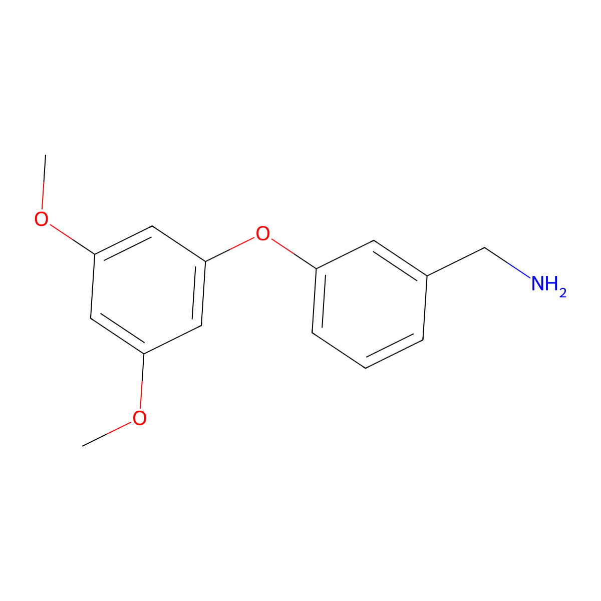 [3-(3,5-Dimethoxyphenoxy)phenyl]methanamine molecular structure, CAS 1485353-14-7