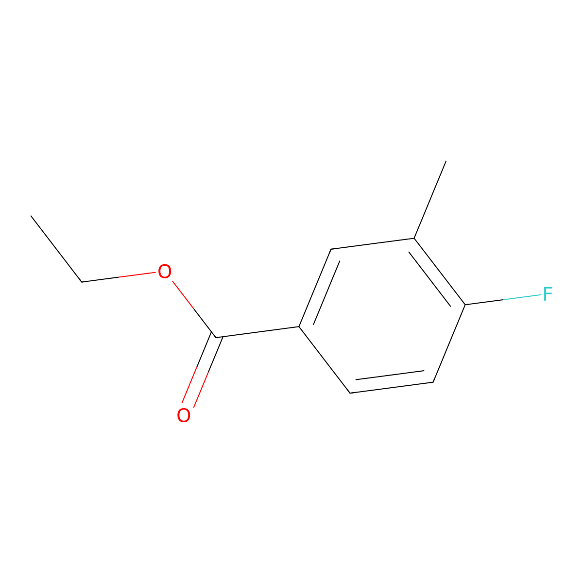 Ethyl 4-fluoro-3-methylbenzoate molecular structure, CAS 148541-58-6