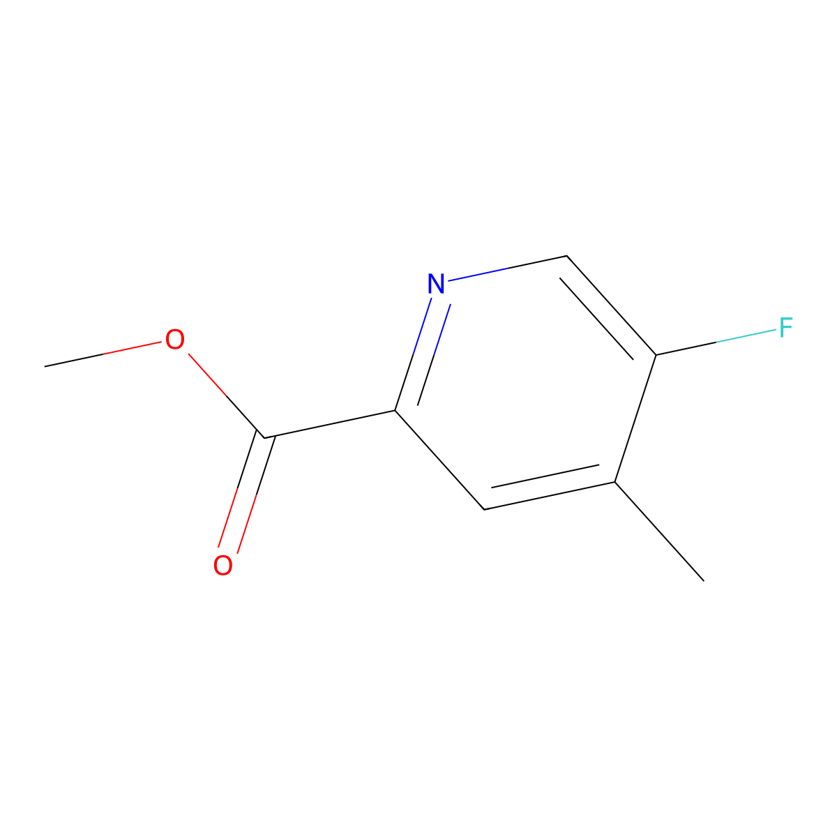 Methyl 5-fluoro-4-methylpicolinate molecular structure, CAS 148541-72-4