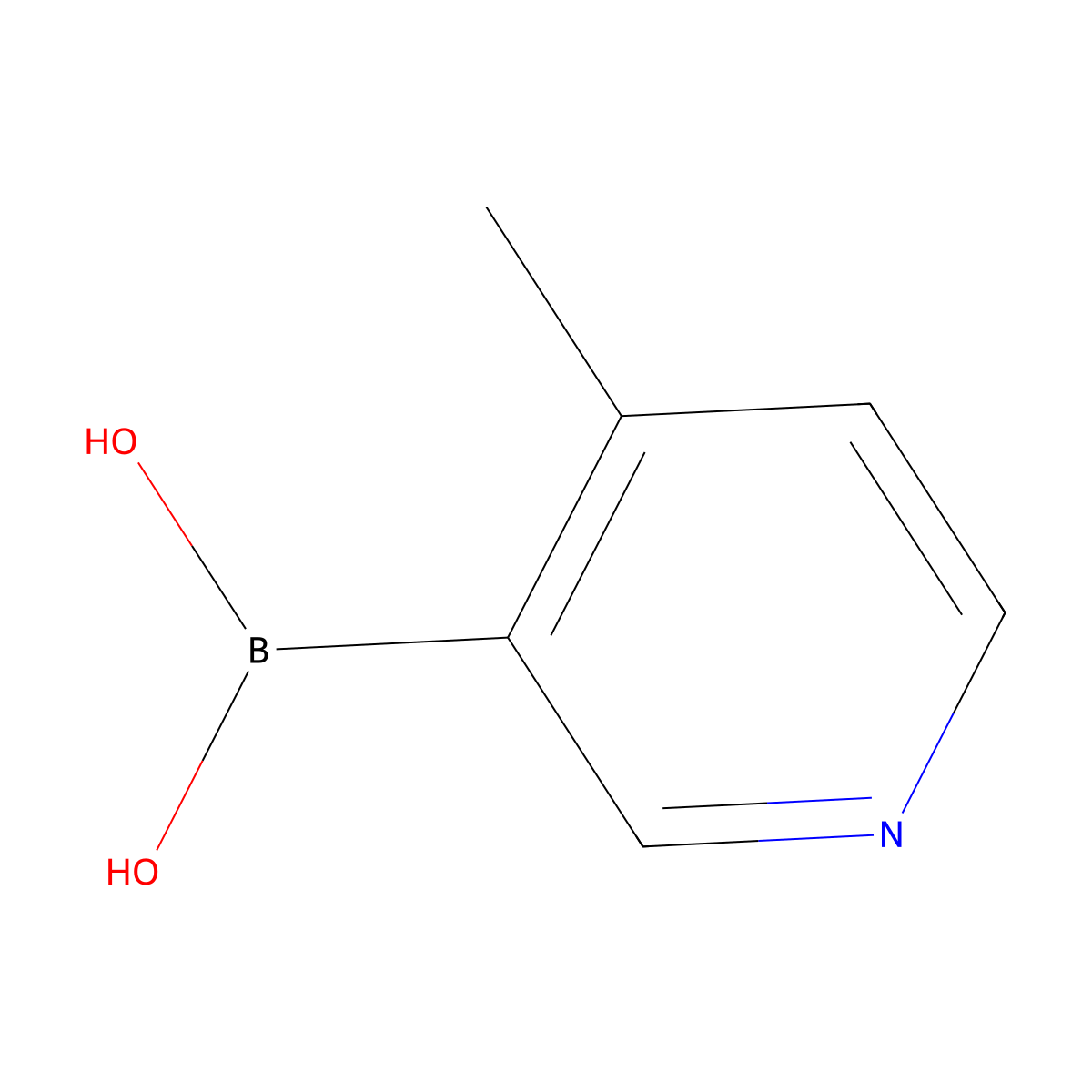 4-Methylpyridine-3-Boronic Acid molecular structure, CAS 148546-82-1