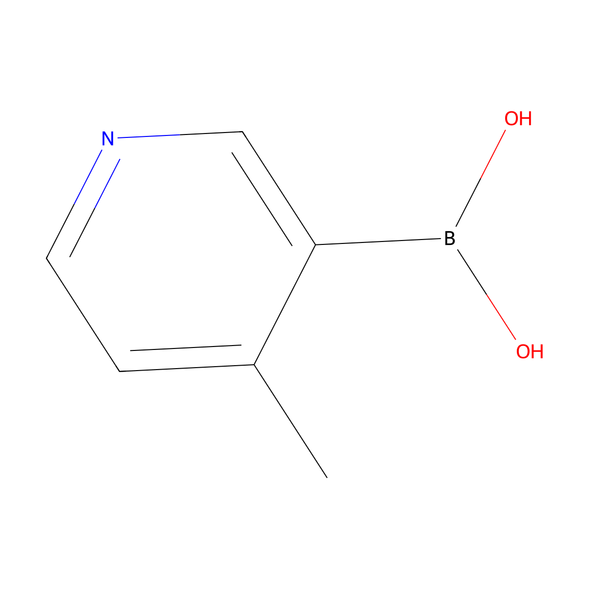 4-Methylpyridine-3-Boronic Acid molecular structure, CAS 148546-82-1