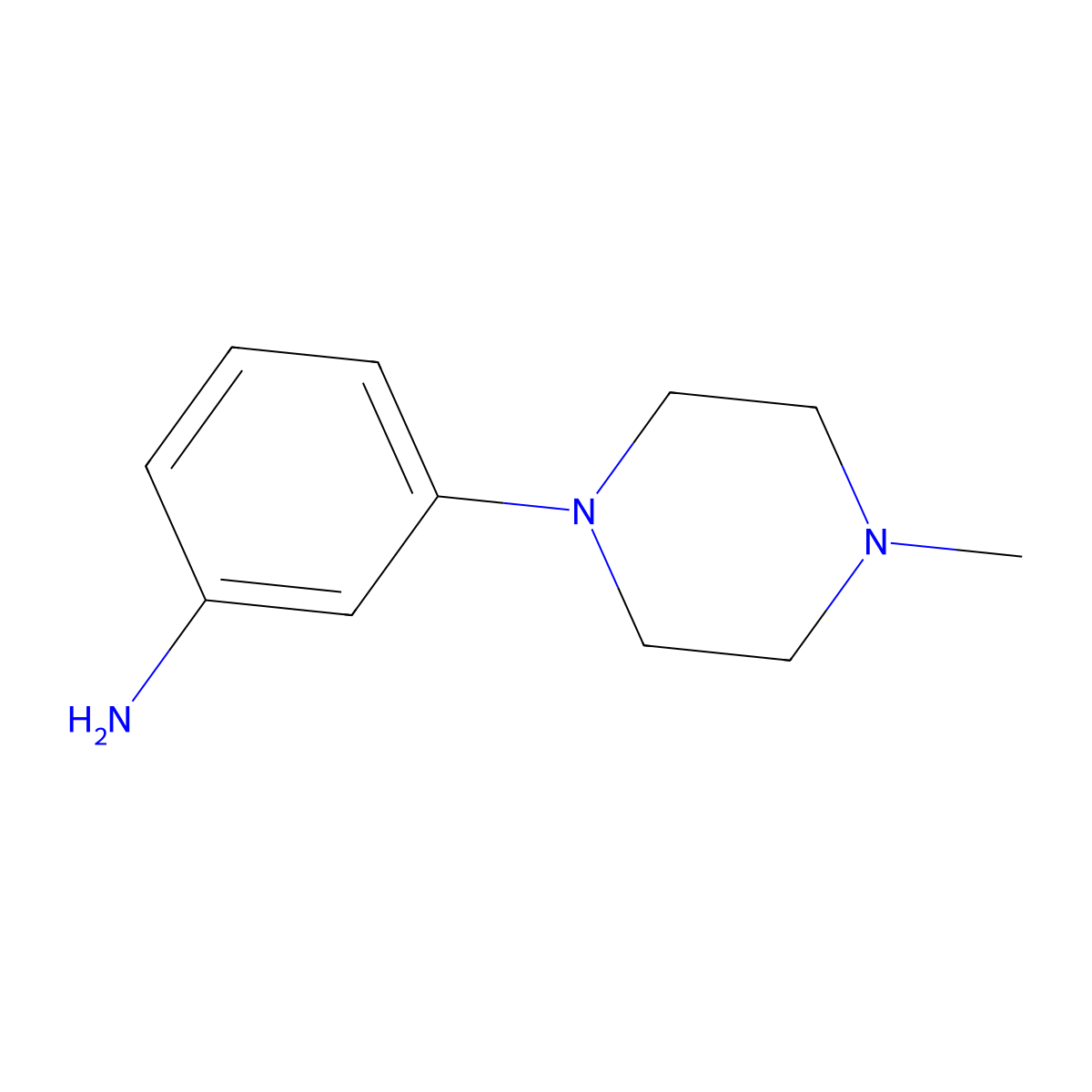 3-(4-Methylpiperazin-1-yl)aniline molecular structure, CAS 148546-99-0