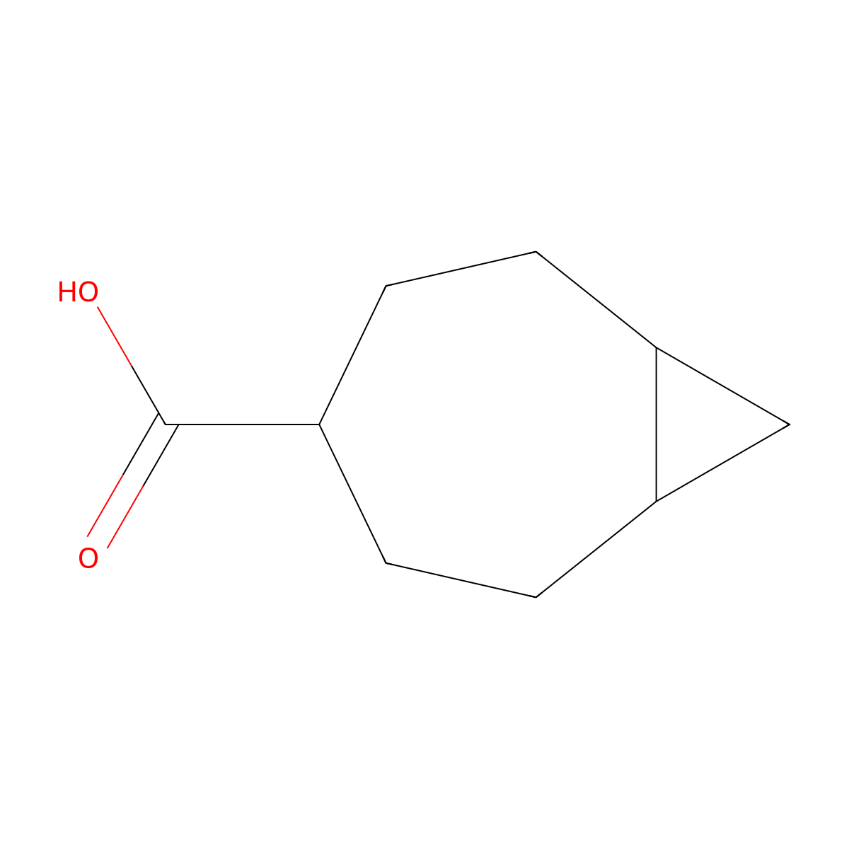 Bicyclo[5.1.0]octane-4-carboxylic acid molecular structure, CAS 1485470-80-1