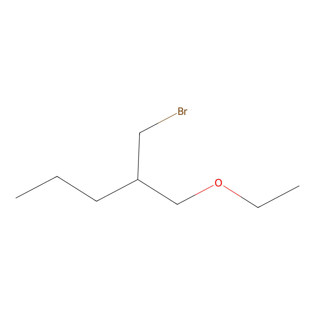 2-(Bromomethyl)-1-ethoxypentane molecular structure, CAS 1485507-05-8