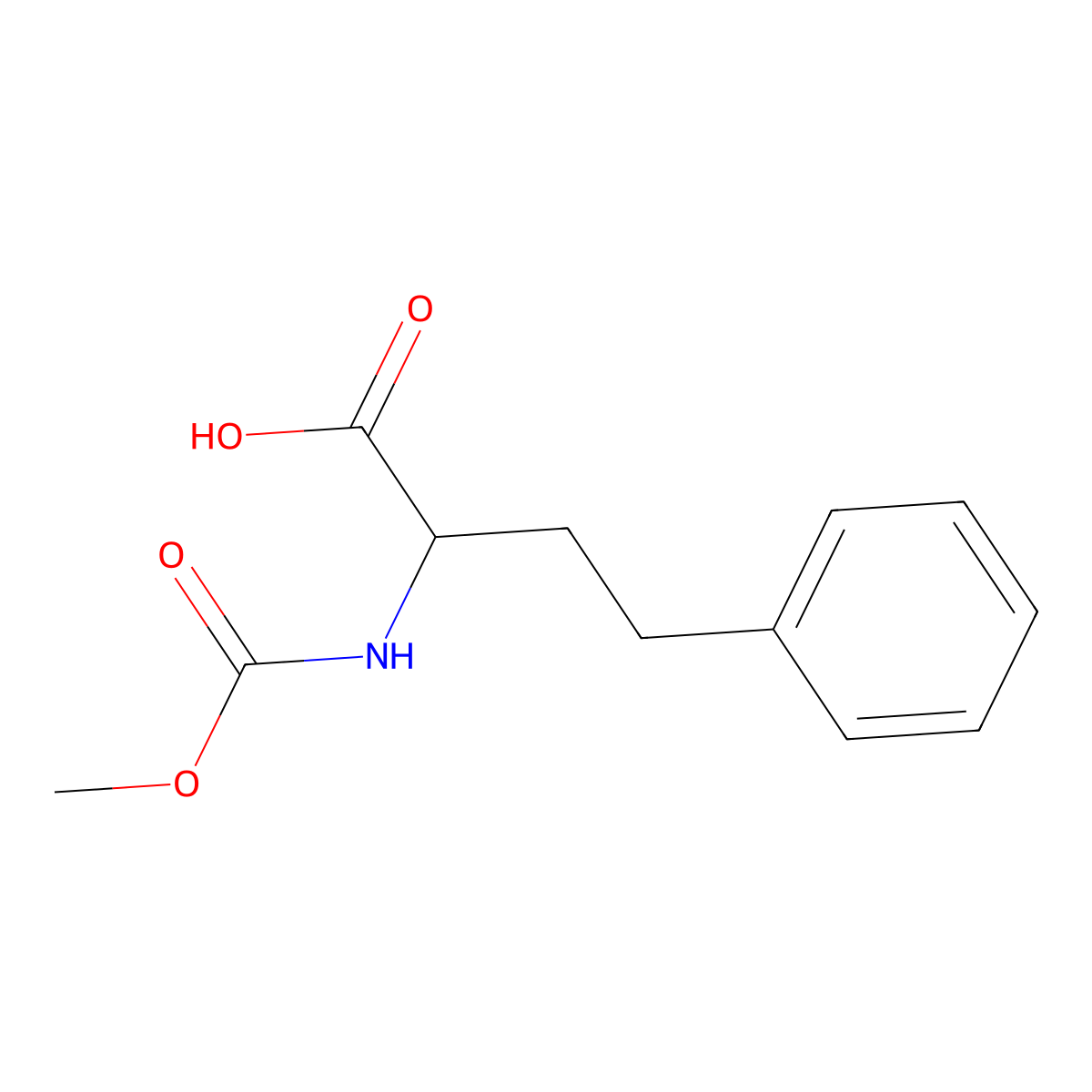 2-[(Methoxycarbonyl)amino]-4-phenylbutanoic acid molecular structure, CAS 148554-82-9
