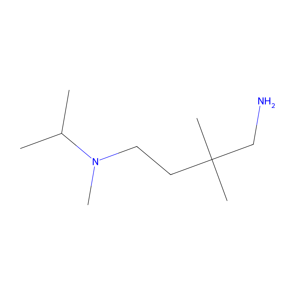 (4-Amino-3,3-dimethylbutyl)(methyl)(propan-2-yl)amine molecular structure, CAS 1485573-39-4