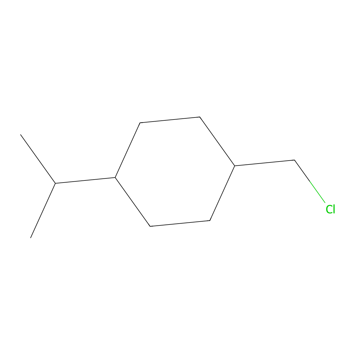 1-(Chloromethyl)-4-isopropylcyclohexane molecular structure, CAS 1485593-29-0