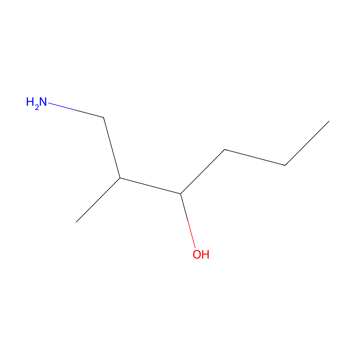 1-Amino-2-methylhexan-3-ol molecular structure, CAS 1485599-70-9