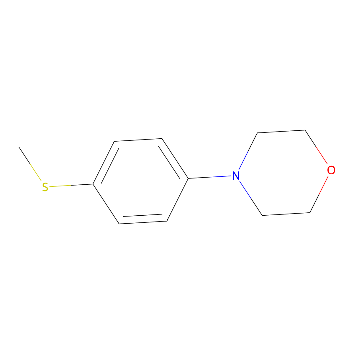 4-[4-(Methylthio)phenyl]morpholine molecular structure, CAS 1485599-81-2