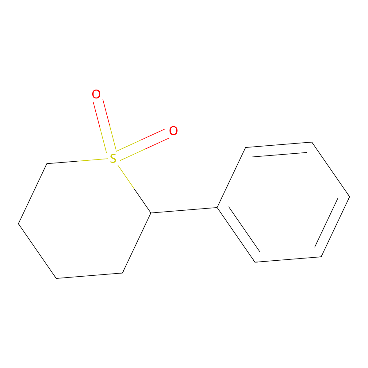 2-Phenylthiane 1,1-dioxide molecular structure, CAS 14856-64-5