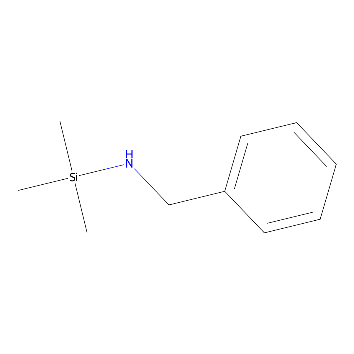 N-Benzyltrimethylsilylamine molecular structure, CAS 14856-79-2