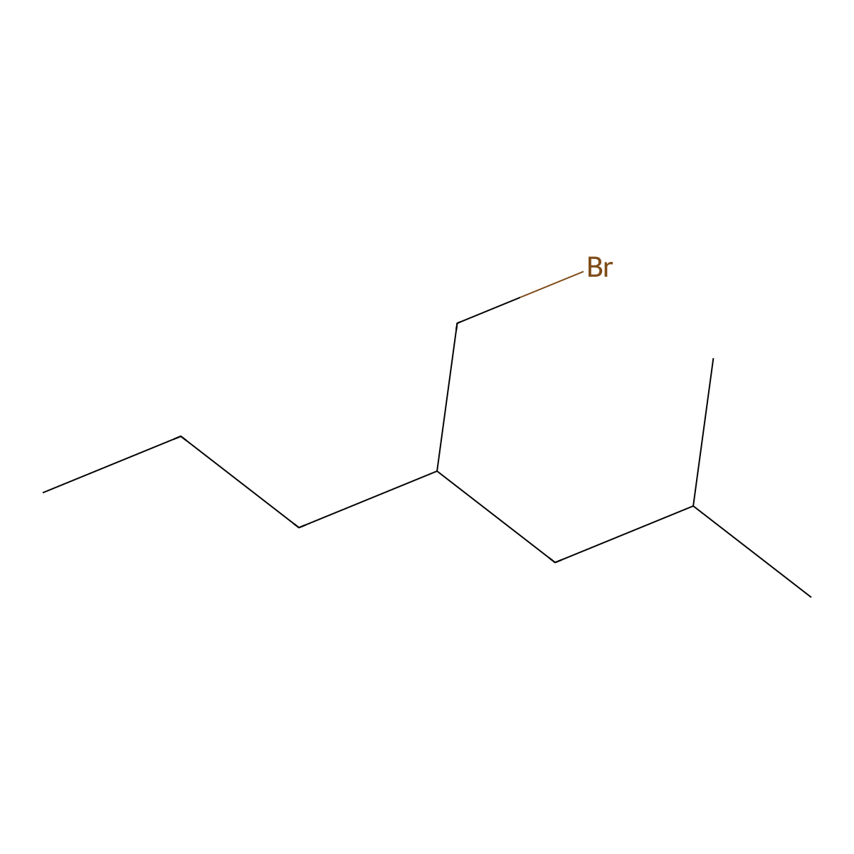 4-(Bromomethyl)-2-methylheptane molecular structure, CAS 1485603-86-8