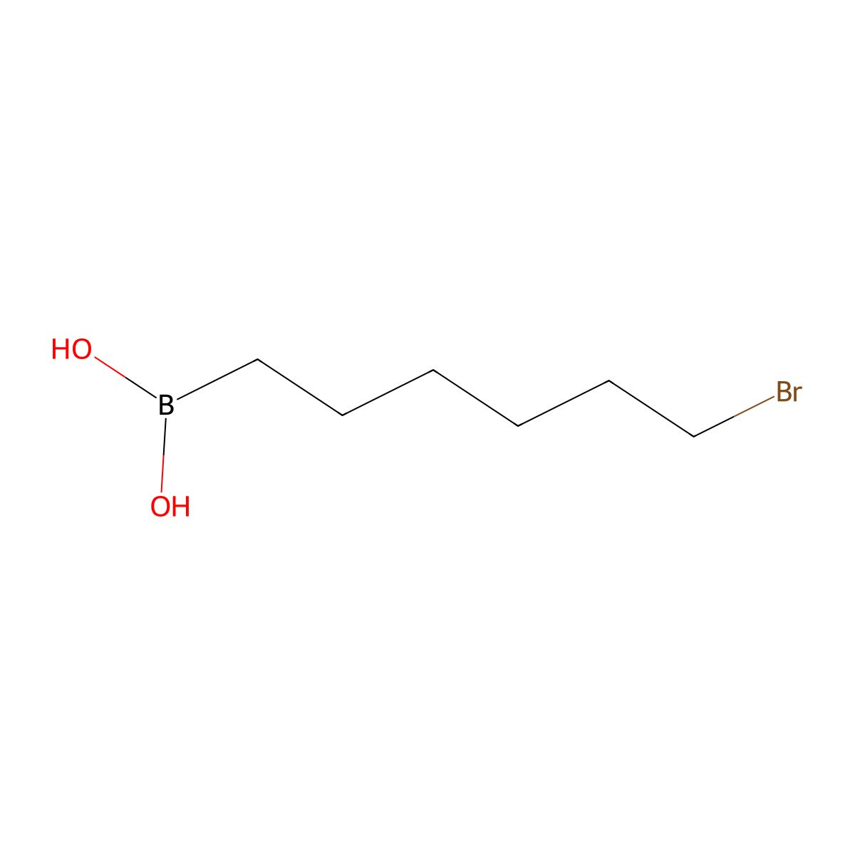 (6-Bromohexyl)boronic acid molecular structure, CAS 148562-12-3