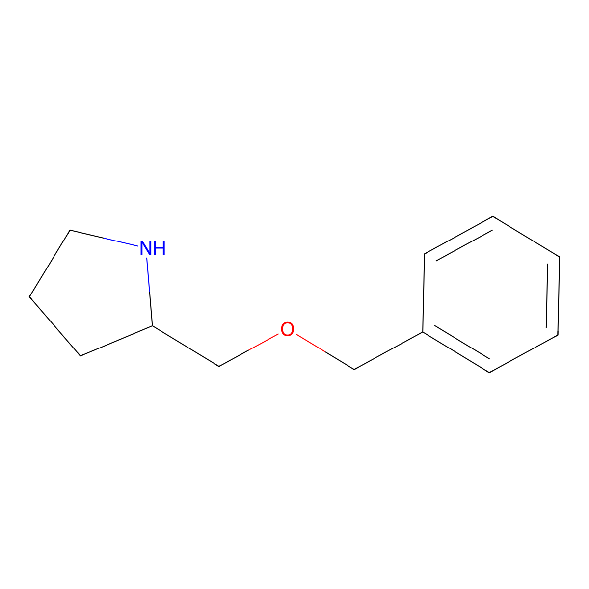 2-((Phenylmethoxy)methyl)pyrrolidine molecular structure, CAS 148562-33-8