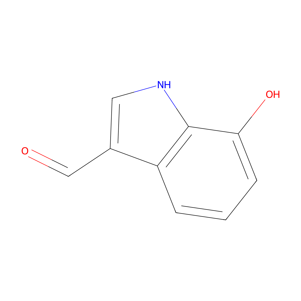 7-Hydroxy-1H-indole-3-carbaldehyde molecular structure, CAS 148563-38-6