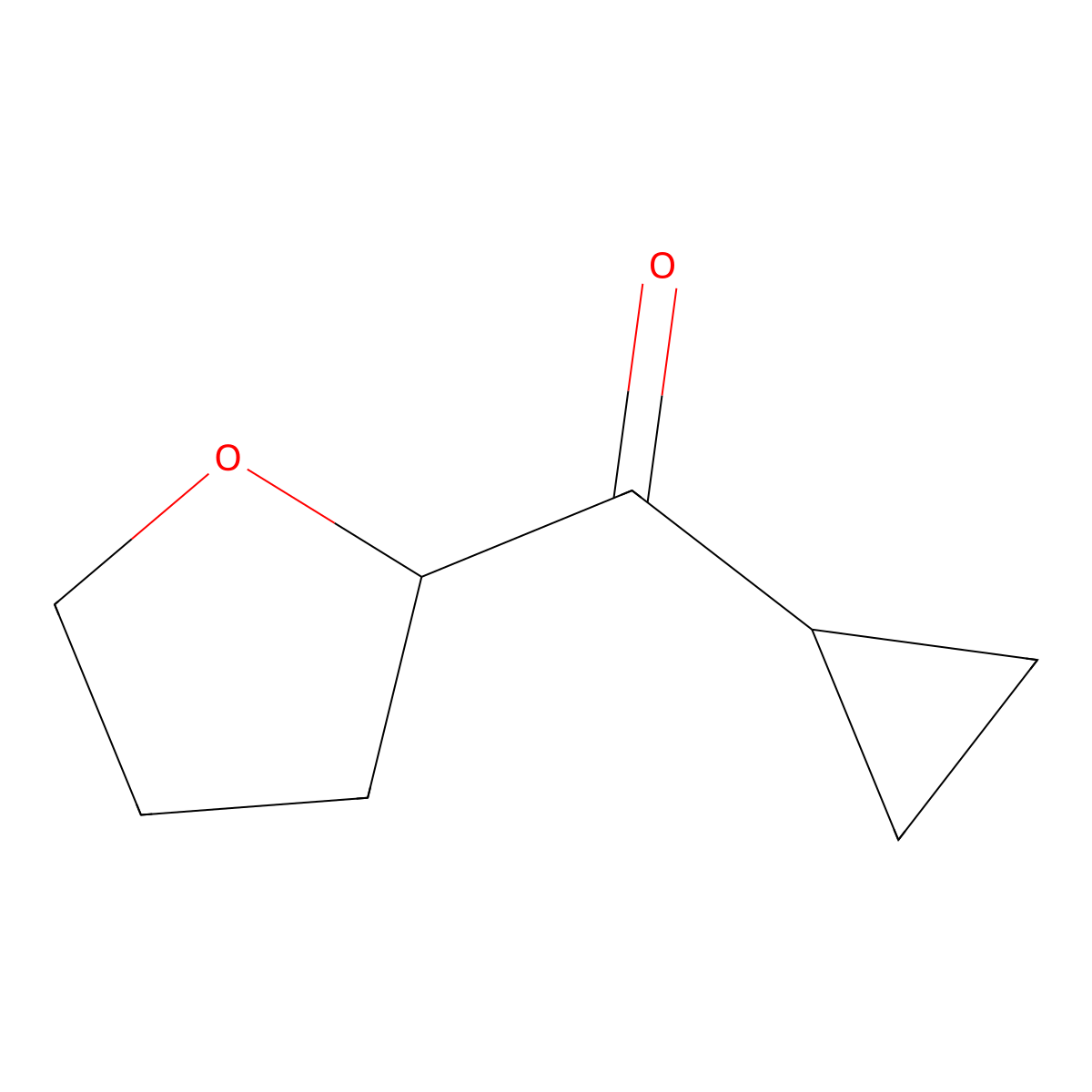 Cyclopropyl(tetrahydrofuran-2-yl)methanone molecular structure, CAS 1485667-96-6