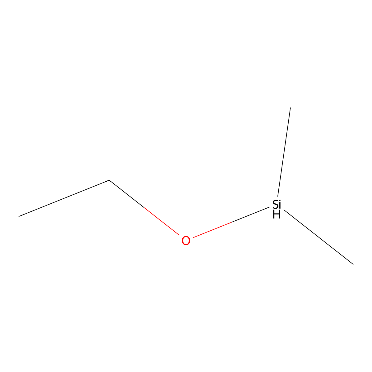 Ethoxydimethylsilane molecular structure, CAS 14857-34-2