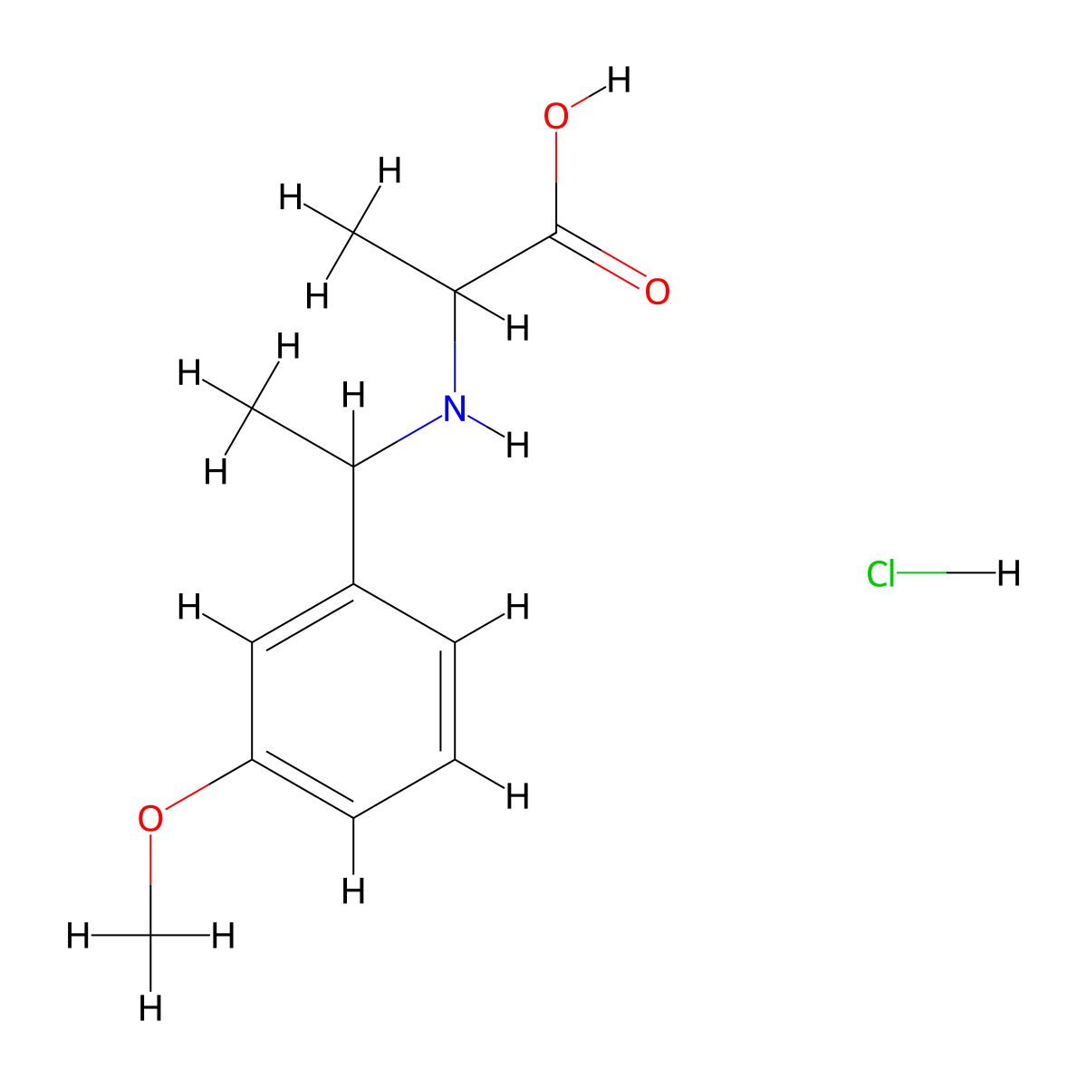 2-{[1-(3-Methoxyphenyl)ethyl]amino}propanoic acid hydrochloride molecular structure, CAS 1485764-97-3