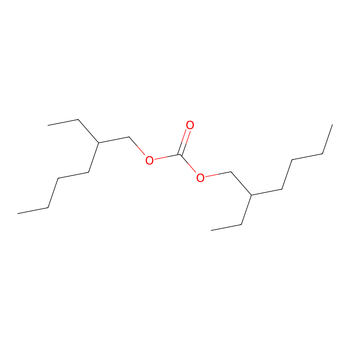 Diethylhexyl Carbonate molecular structure, CAS 14858-73-2