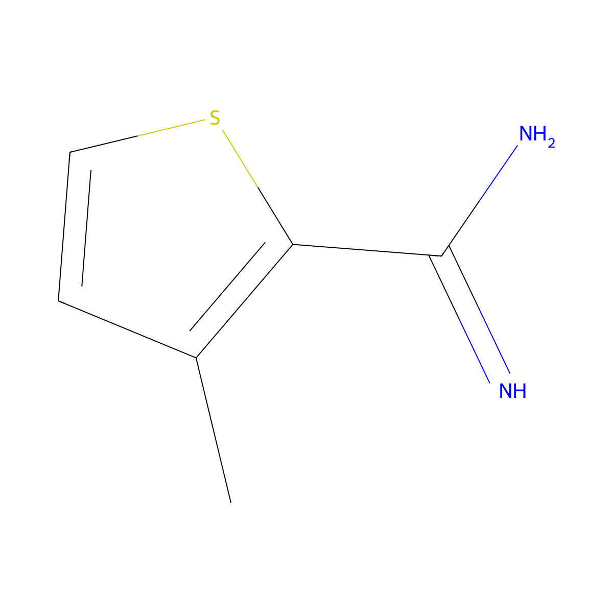 3-Methylthiophene-2-carboximidamide molecular structure, CAS 148580-57-8