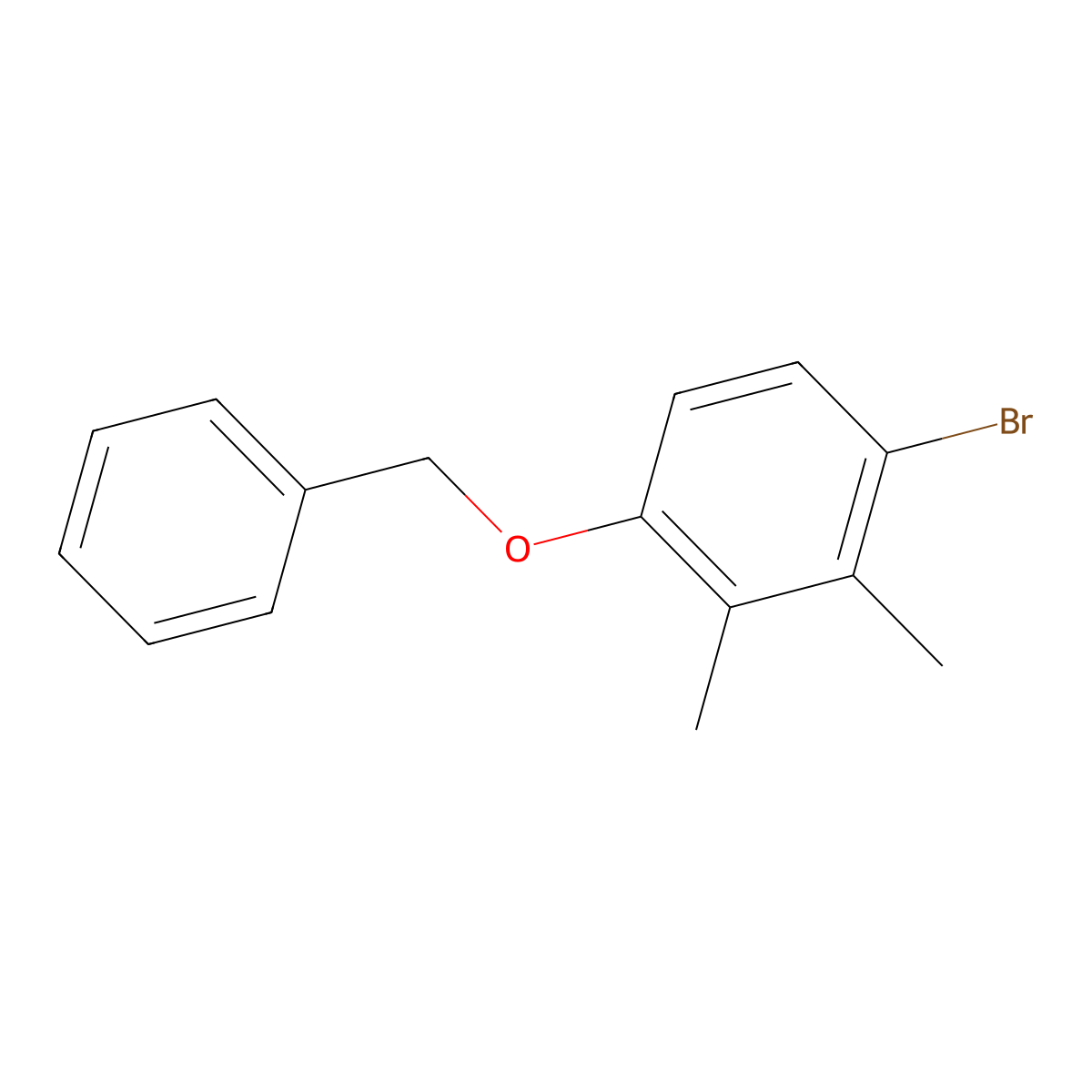 1-Bromo-2,3-dimethyl-4-(phenylmethoxy)benzene molecular structure, CAS 148581-23-1