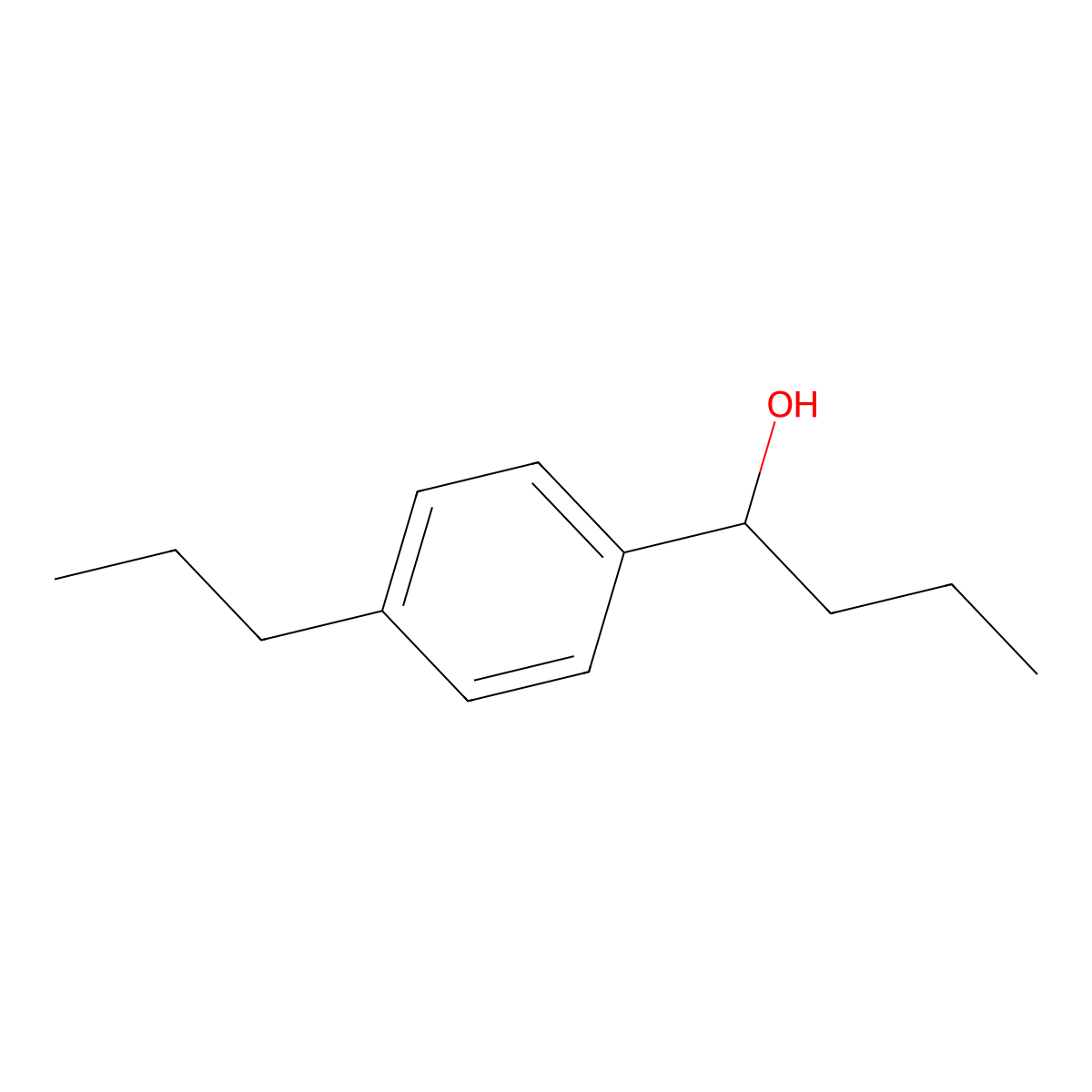 1-(4-Propylphenyl)butan-1-ol molecular structure, CAS 148581-25-3