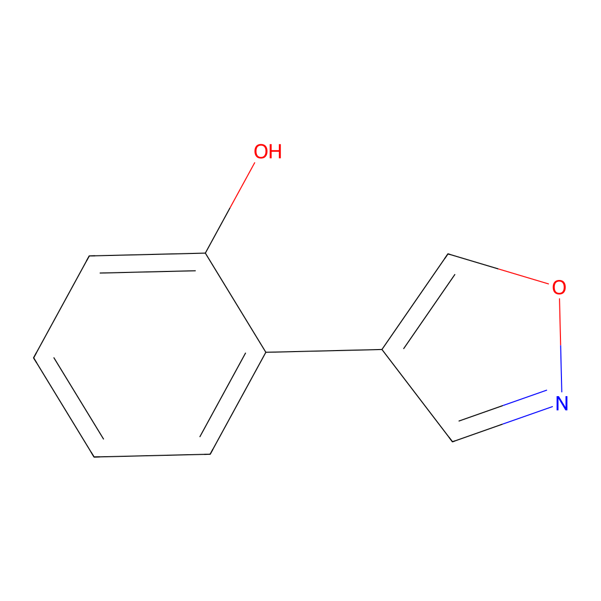2-(Isoxazol-4-yl)phenol molecular structure, CAS 1485818-86-7