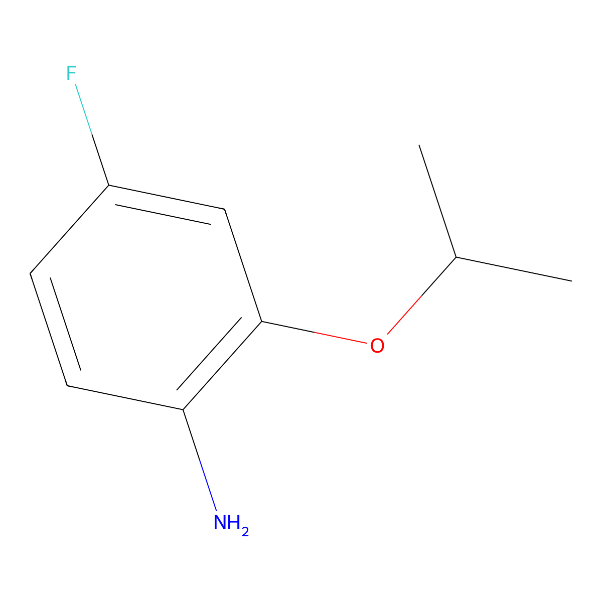 4-Fluoro-2-(1-methylethoxy)benzenamine molecular structure, CAS 148583-65-7