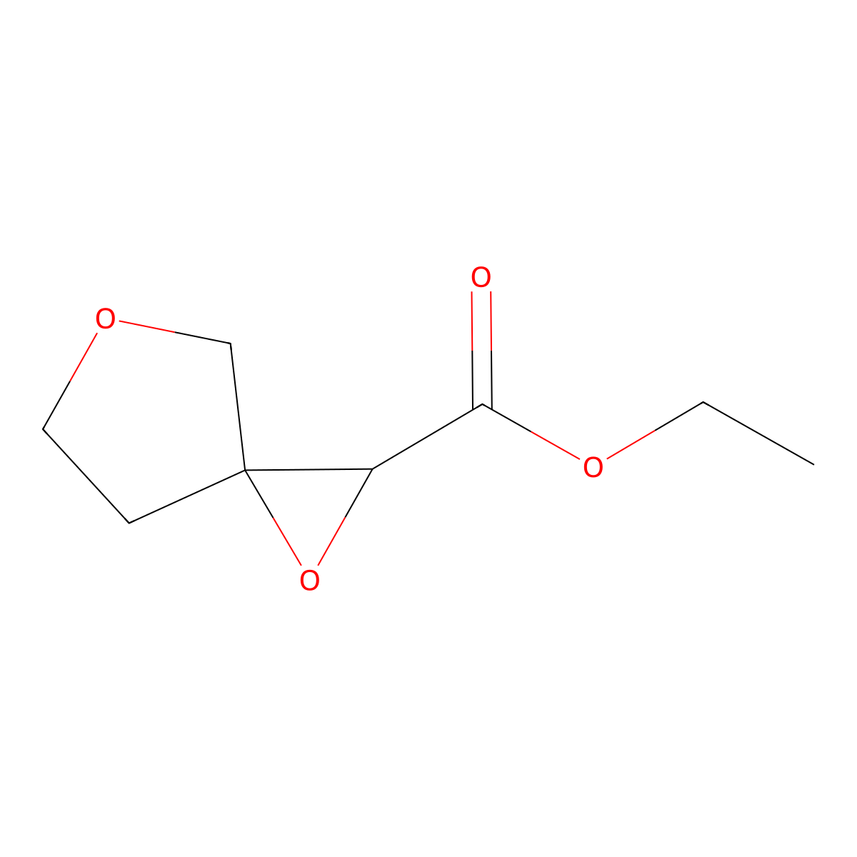 Ethyl 1,5-dioxaspiro[2.4]heptane-2-carboxylate molecular structure, CAS 1485845-55-3