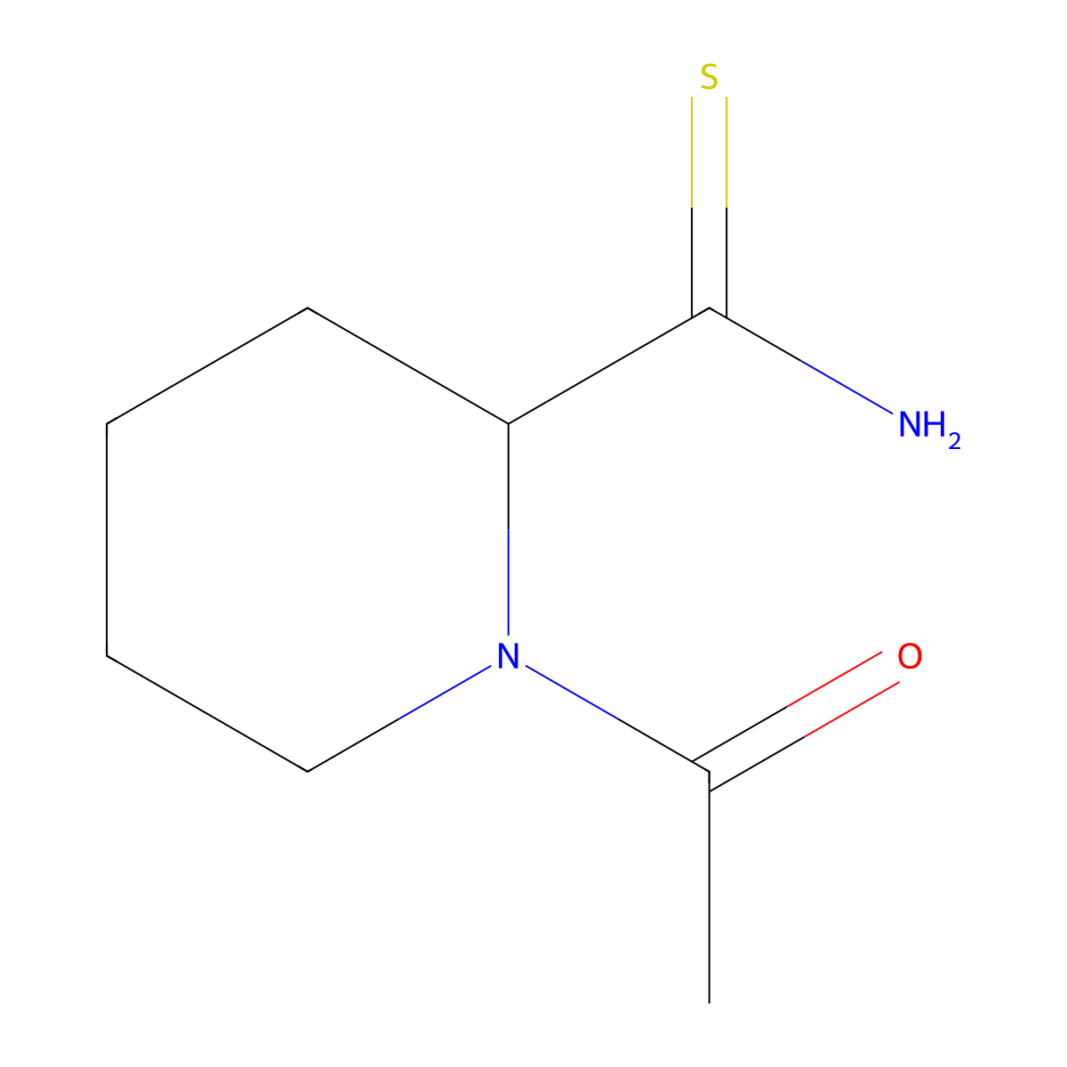 1-Acetylpiperidine-2-carbothioamide molecular structure, CAS 1485857-97-3